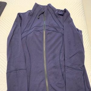 Lululemon navy jacket with black zipper. Size 8